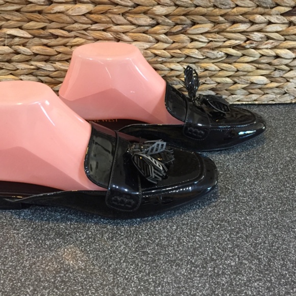 Nine West Black Patent “Static” Slip On Loafers - Picture 9 of 14